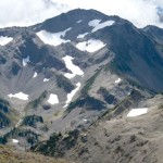 Grand peak, center, rises above Grand Valley